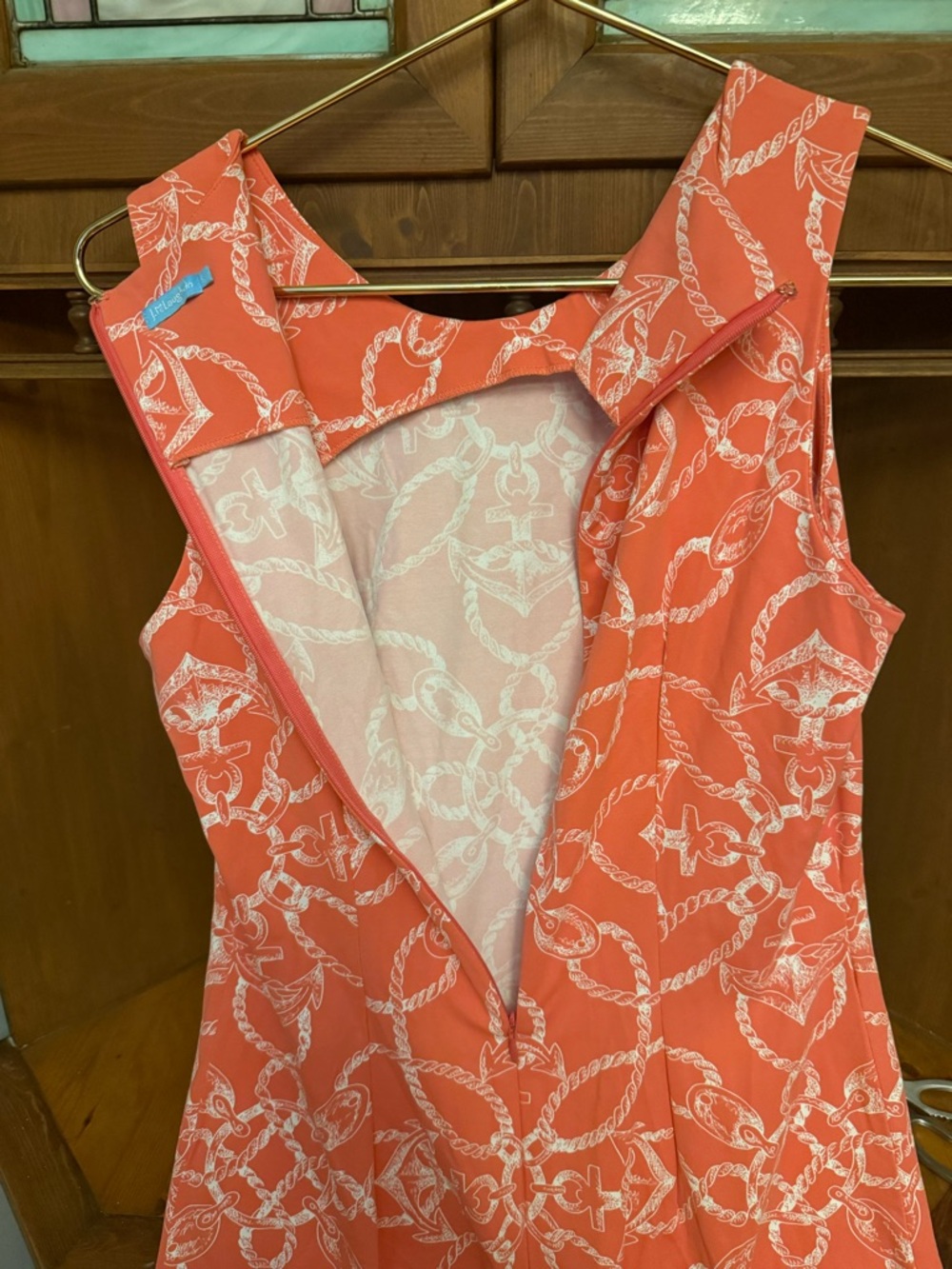J.McLaughlin Sophia sleeveless nautical-inspired, sheath dress S - Picture 5 of 8